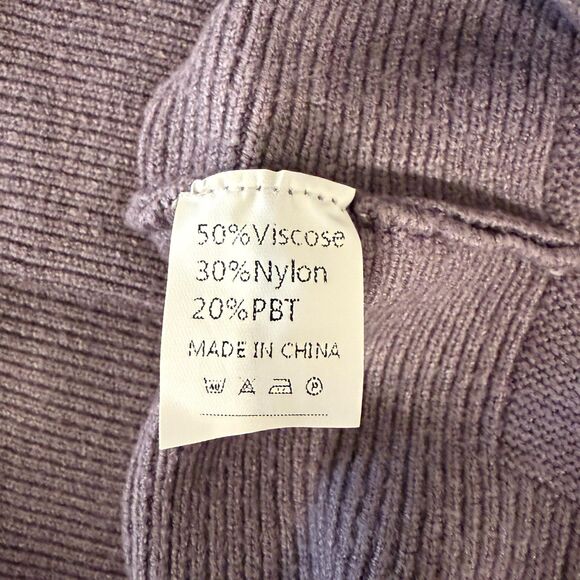 Anrabess NWT Casual Turtleneck Slouchy Ribbed Oversized Sweater Size Small - Picture 8 of 8